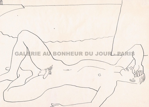 Claude Labate - Nu allongé Claude Labate - Nu allongé