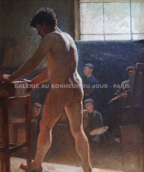 Rasmus Christiansen - Modèle dans un atelier Rasmus Christiansen - Modèle dans un atelier