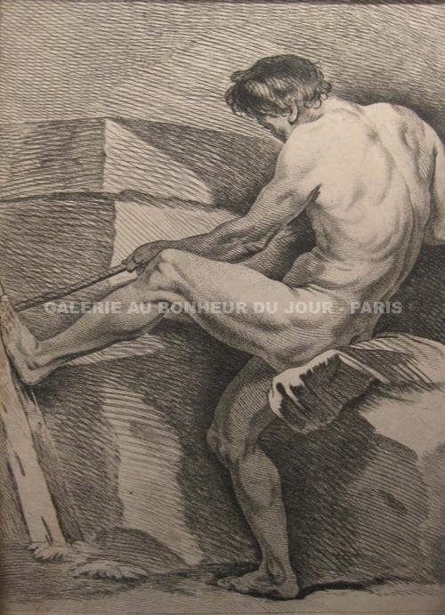 Carle Van Loo - Figure académique Carle van Loo - Figure académique