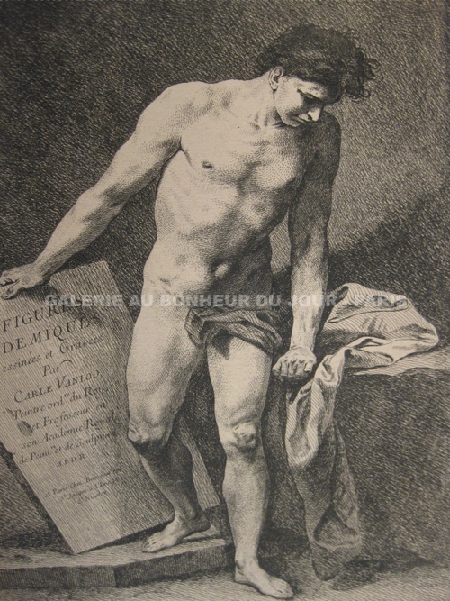 Carle Van Loo - Figure académique Carle van Loo - Figure académique