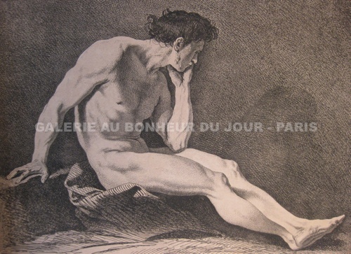 Carle Van Loo - Figure académique Carle van Loo - Figure académique